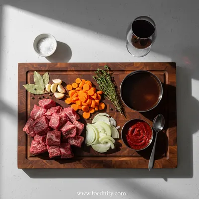 Slow Cooker Beef Manhattan - cooking process