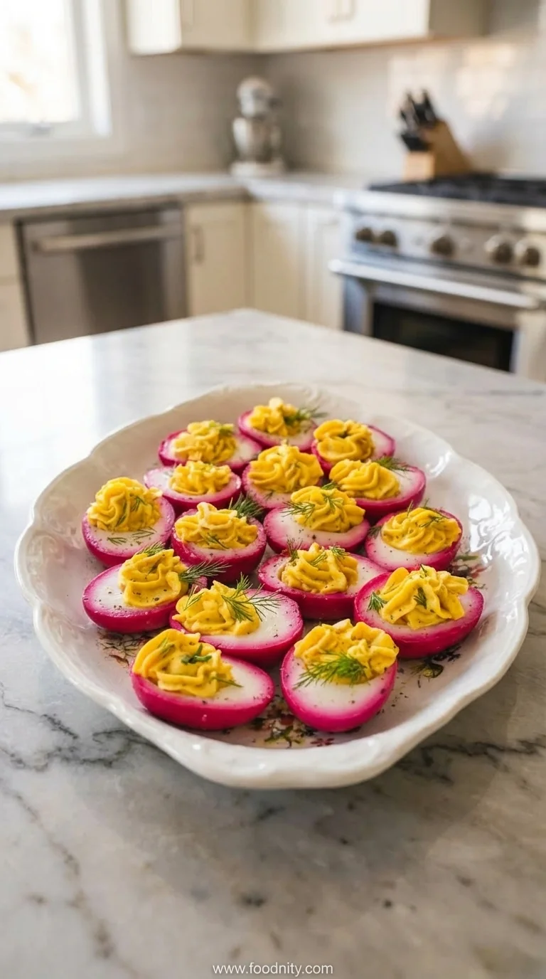 Beet-Pickled Deviled Eggs