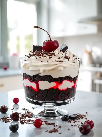 Black Forest Trifle - Easy Layered Dessert