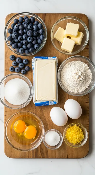 Blueberry Cream Cheese Bars - cooking process