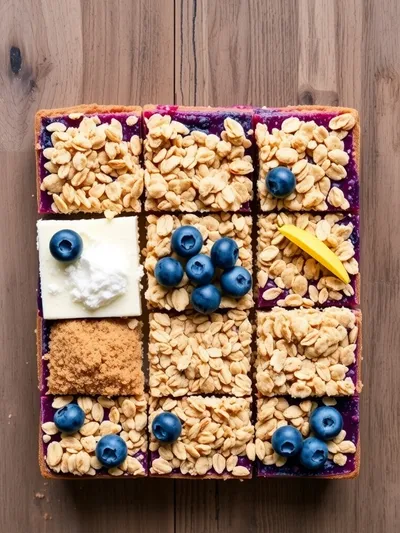 Blueberry Crumble Bars – Easy Homemade Dessert - ingredients preparation