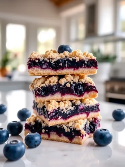 Blueberry Crumble Bars – Easy Homemade Dessert