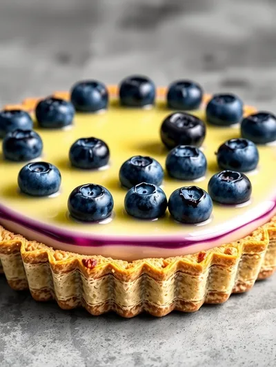 Blueberry Lemon Curd Tart