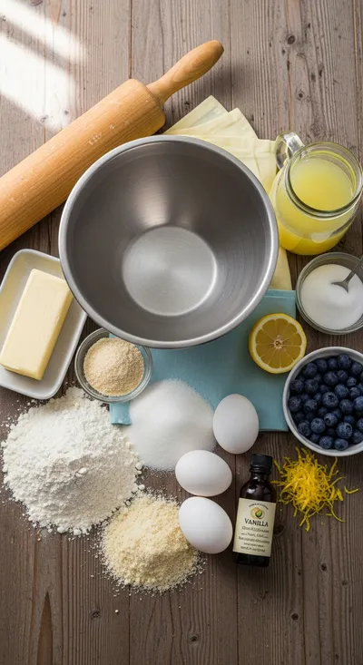 Blueberry Lemon Tart Recipe - cooking process