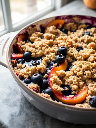 Blueberry Peach Crumble