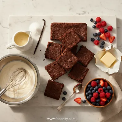 Brownie Trifle - ingredients preparation