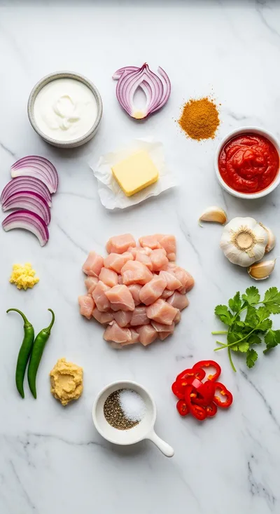 Quick & Easy Butter Chicken Recipe - cooking process