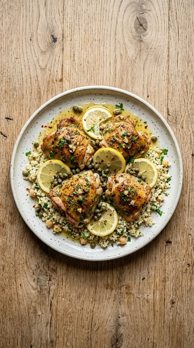Mediterranean Lemon Chicken – Easy Weeknight Dinner - cooking process