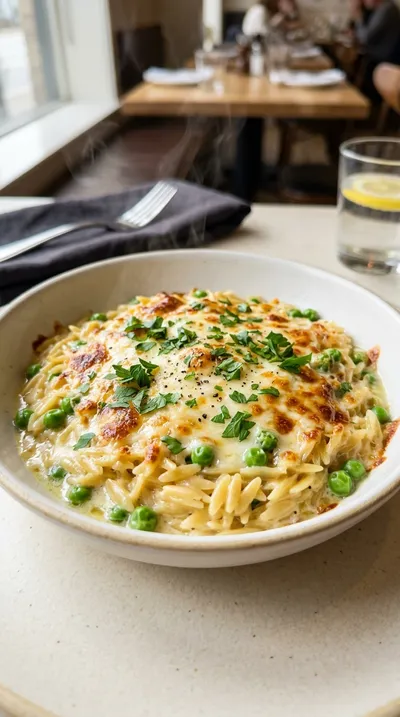Orzo Bake With Lemon Butter Sauce