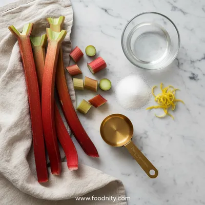 Candied Rhubarb Recipe – Simple Divine Treat - cooking process