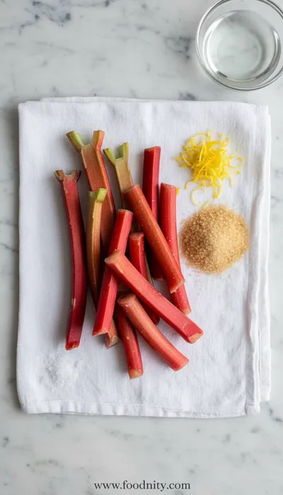 Candied Rhubarb Recipe – Simply Divine - cooking process