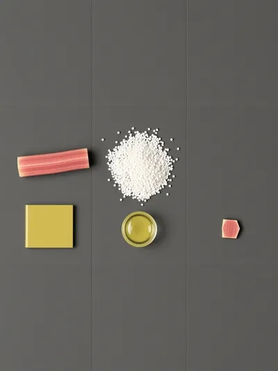 Candied Rhubarb Recipe - ingredients preparation