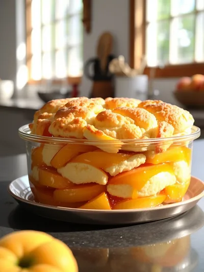 Canned Peaches Cobbler – Easy Summer Dessert