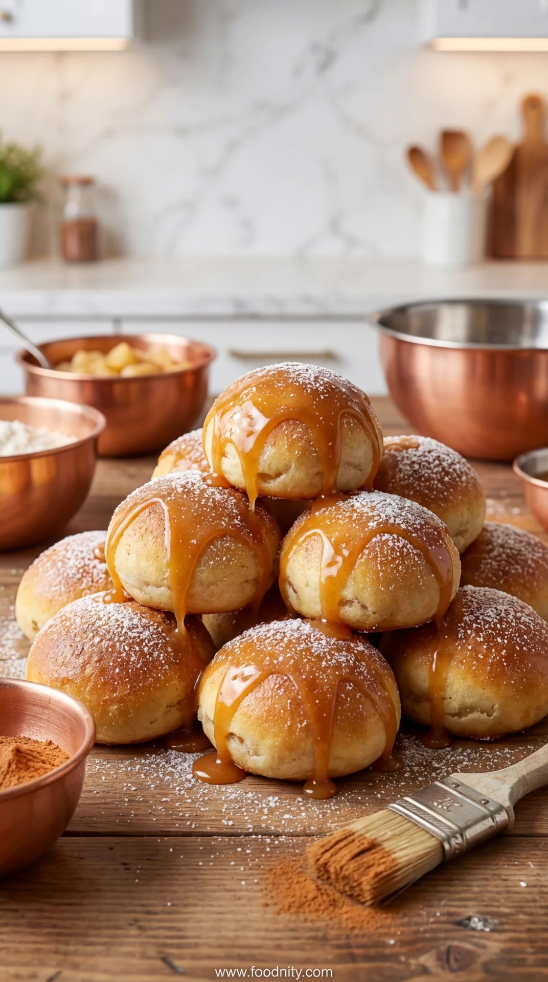 Simple Caramel Apple Pie Bombs - feature image