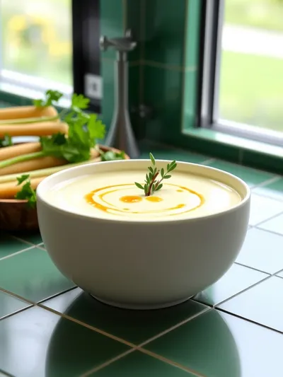 Celery Potato Soup – Easy Vegan Comfort - cooking process