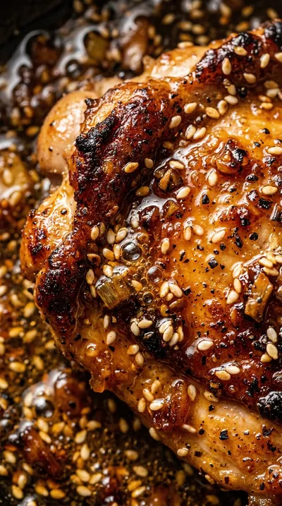 Sticky Honey Garlic Chicken - ingredients preparation