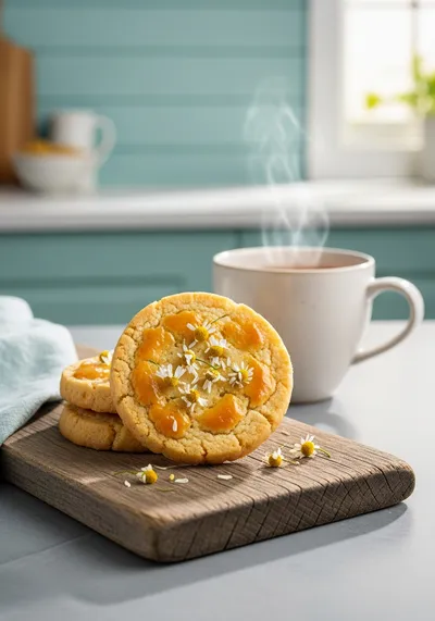 Chamomile Tea Shortbread Cookies