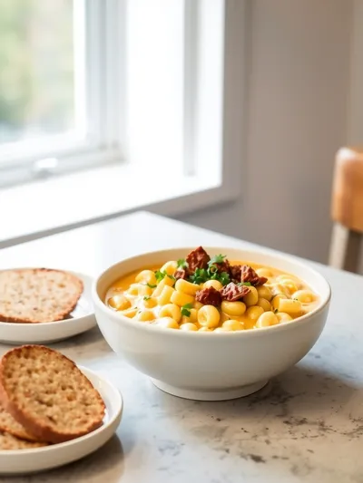 Cheeseburger Mac Soup - Easy Comfort Food Recipe - cooking process