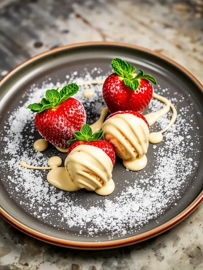 Cheesecake Stuffed Strawberries Recipe - ready to serve