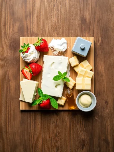 Cheesecake Stuffed Strawberries Recipe - ingredients preparation