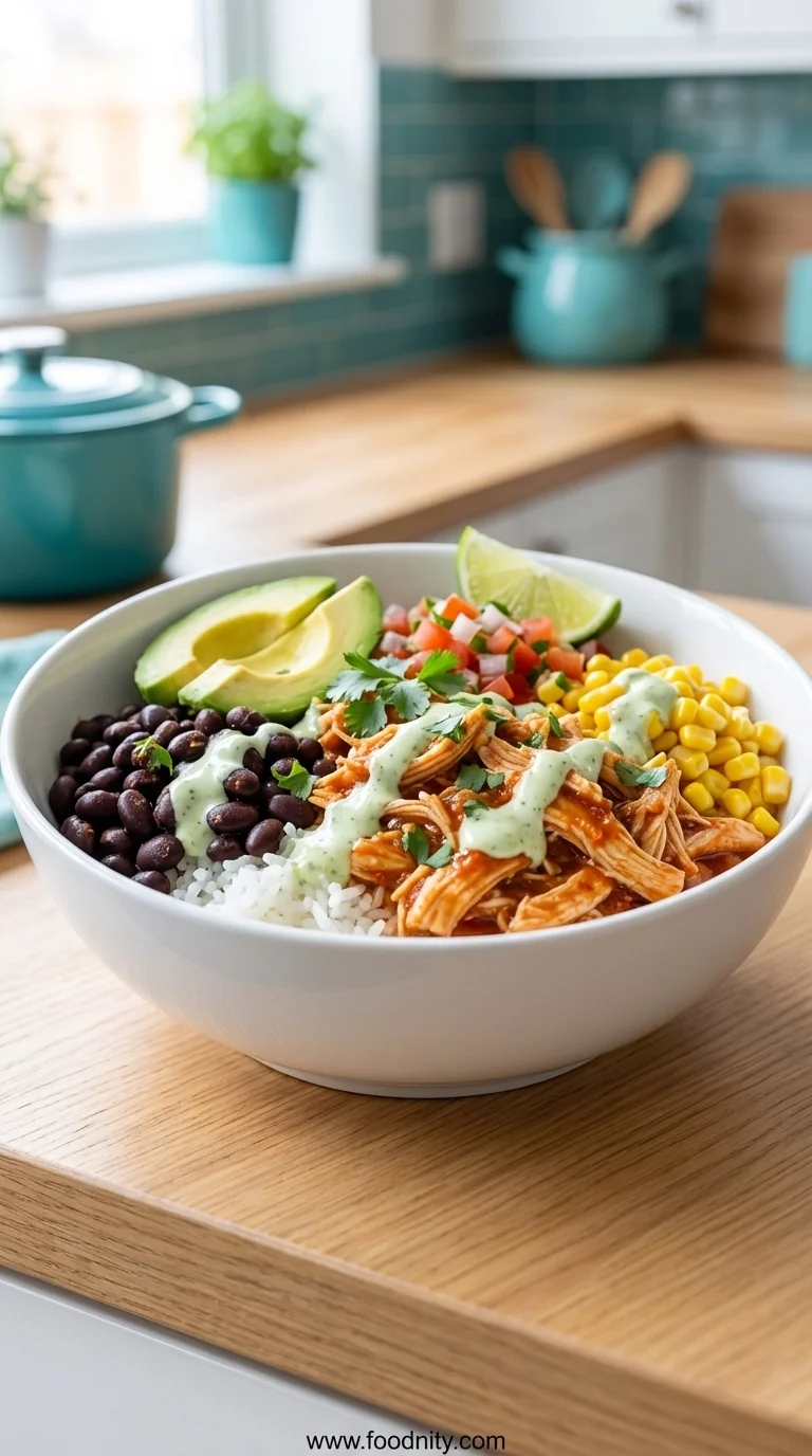 Chicken Burrito Bowl (Slow Cooker)