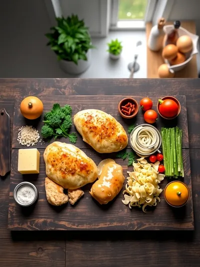 Chicken Fricassée – Quick French Chicken Stew - ingredients preparation