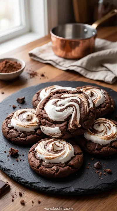 Chocolate Marshmallow Swirl Cookies – Easy 50‑Minute Recipe