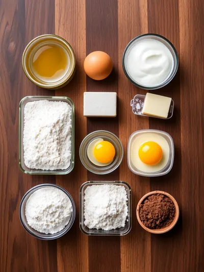 Chocolate Mousse Brownies – Creamy Decadent Layers - ingredients preparation