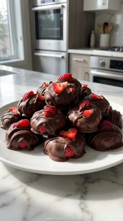 Chocolate Strawberry Greek Yogurt Clusters