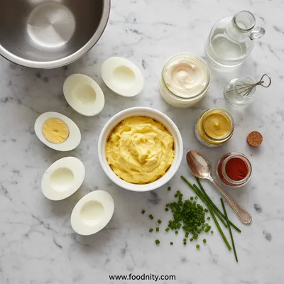 Classic Deviled Eggs Recipe - cooking process