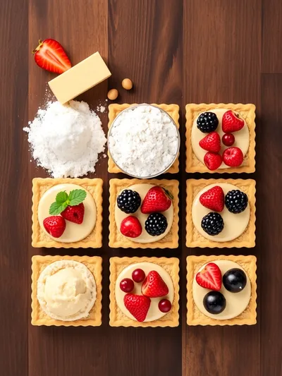 Classic Fruit Tarts - ingredients preparation