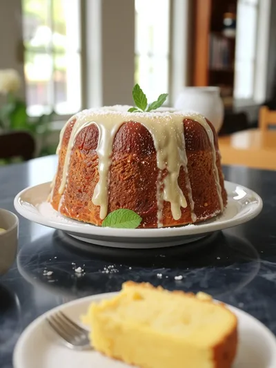 Classic Southern Pound Cake - cooking process