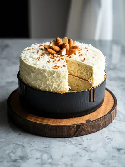 Coconut Raffaello Cake: Easy Homemade Dessert - ready to serve