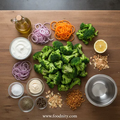 Creamy Broccoli Salad – Easy Healthy Side - cooking process