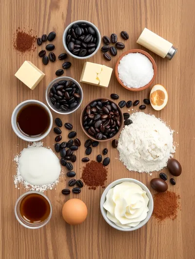 Creamy Latte Cake – Decadent Dessert - ingredients preparation