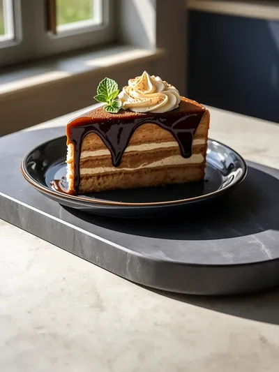Creamy Latte Cake – Decadent Dessert - ready to serve
