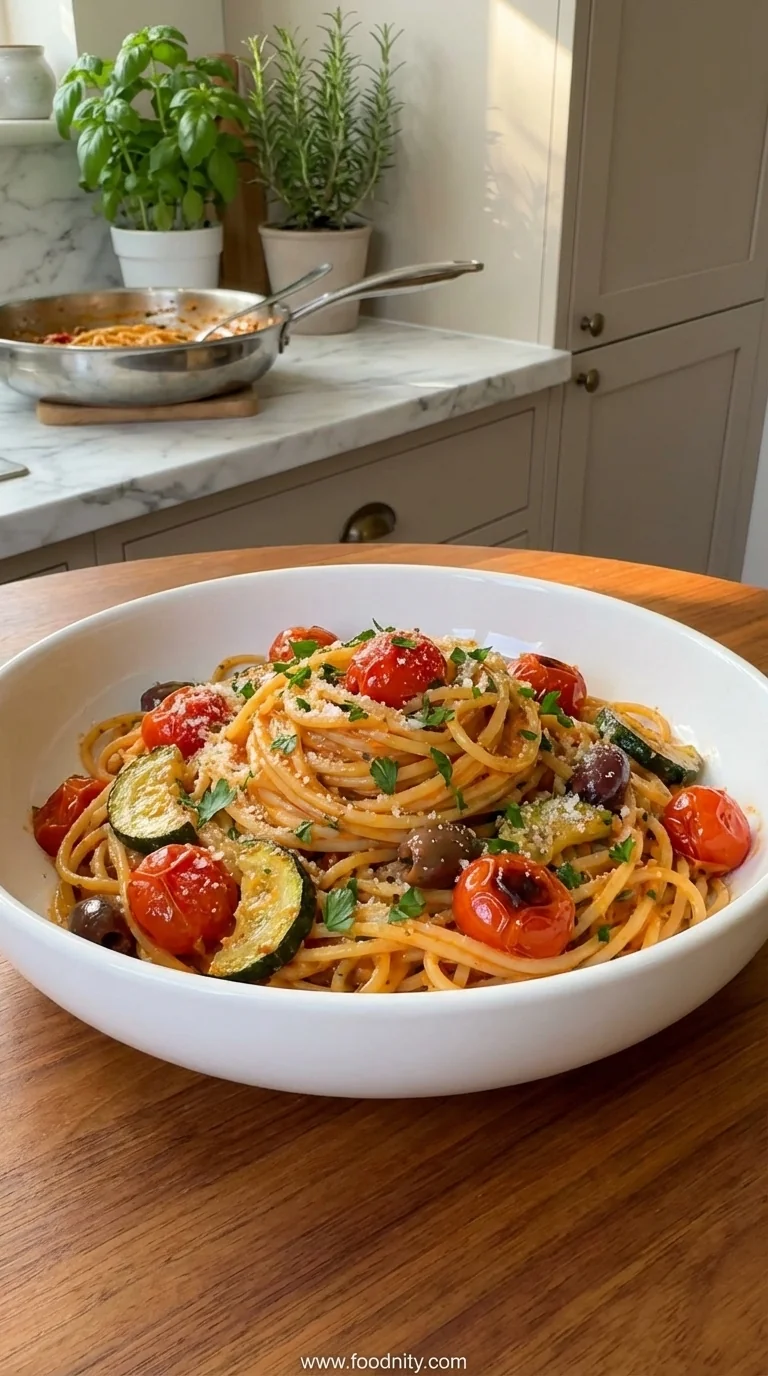 Creamy Roasted Veggie Pasta