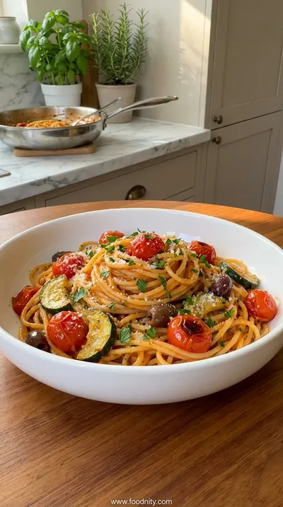Creamy Roasted Veggie Pasta