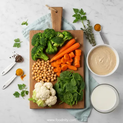 Creamy Vegetable Casserole Bake - Cozy & Healthy - cooking process