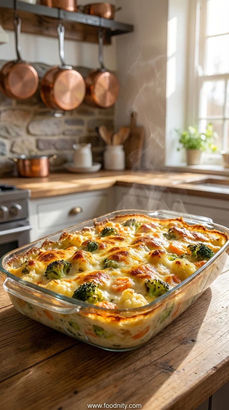 Creamy Winter Vegetable Casserole - feature image