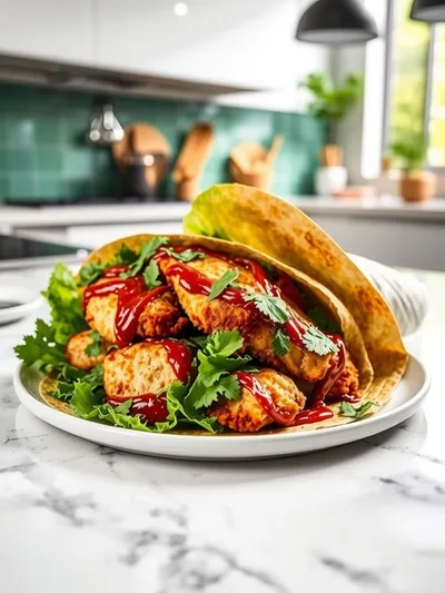 Crispy Chicken Wraps – Quick & Easy Meal - cooking process