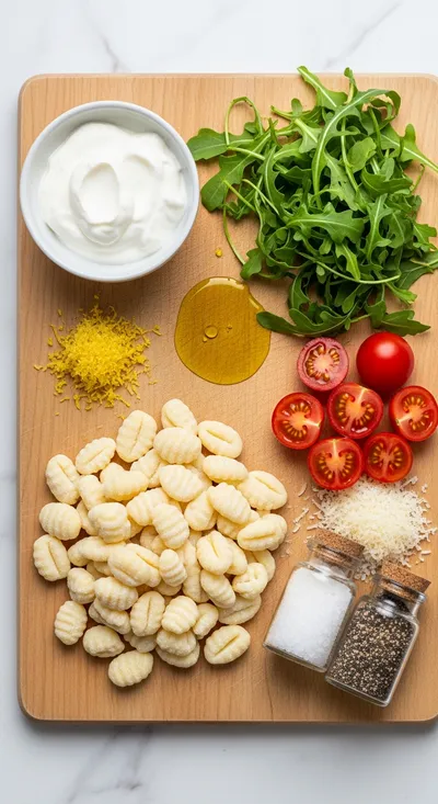 Crispy Gnocchi Salad With Yogurt Dressing - cooking process