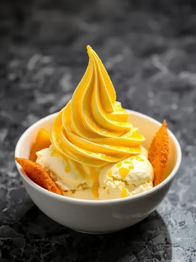 Crispy Mango Ice Cream