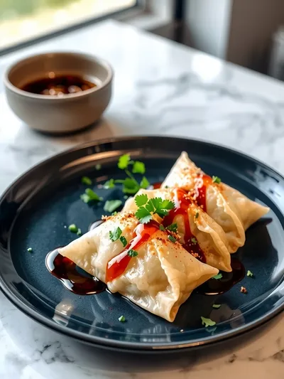 Crispy Rice Paper Dumplings – Vegan High-Protein - ready to serve