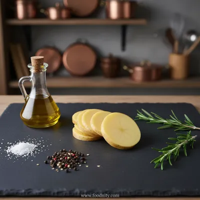 Crispy Sliced Potatoes Recipe - cooking process