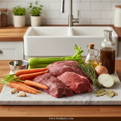 Savory Crock Pot French Onion Pot Roast - cooking process