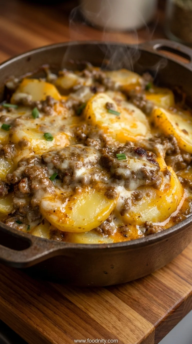 Crockpot Hamburger Potato Casserole