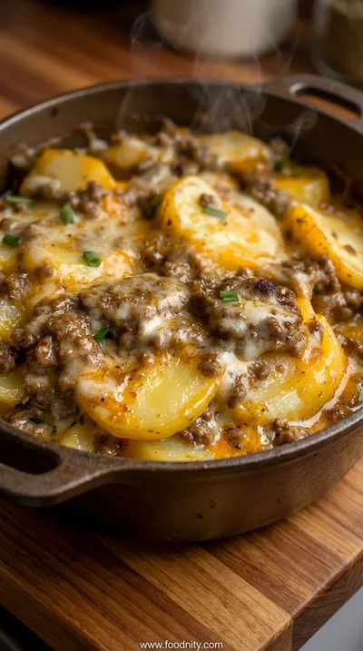 Crockpot Hamburger Potato Casserole