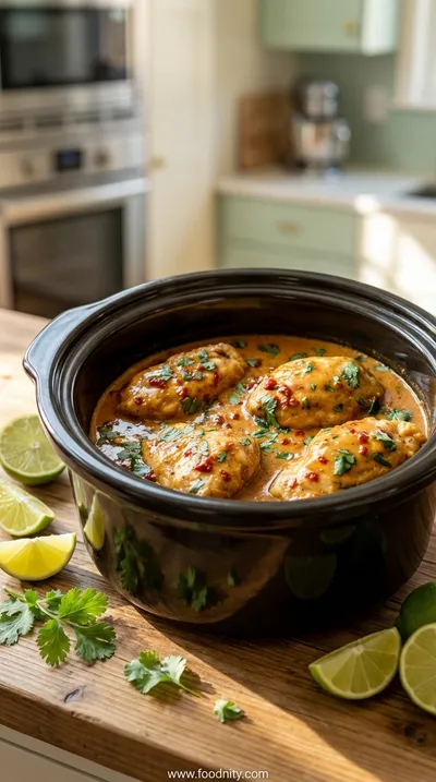 Crockpot Thai Peanut Chicken