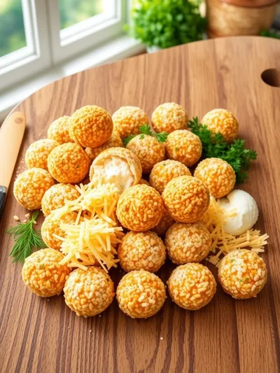 Crunchy Chicken Cheese Balls Recipe - ingredients preparation